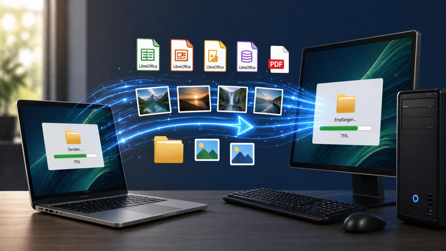 Daten zwischen Geräten übertragen: Open-Source-Alternative zu Apples AirDrop [Quick Tip]