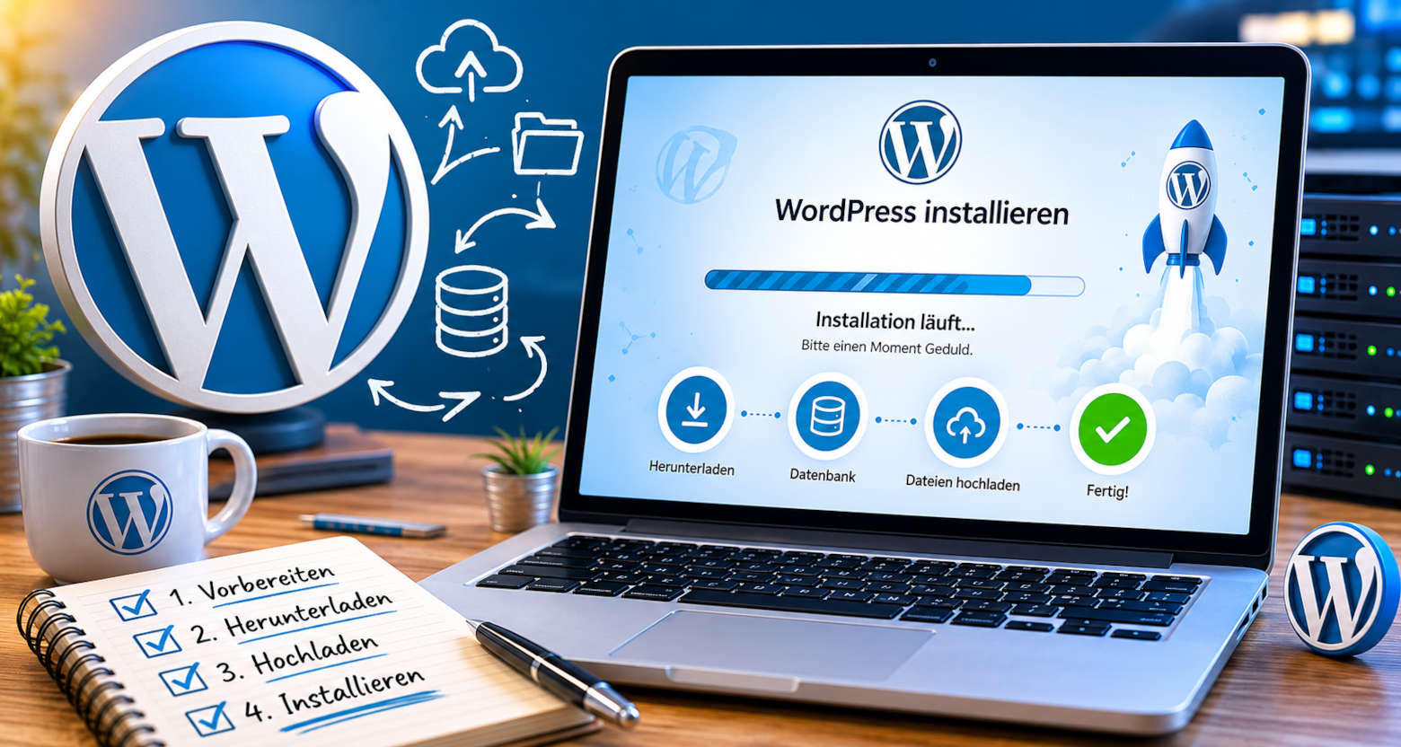 WordPress installieren: So geht die WordPress-Installation in 4 Schritten [2026] 🚀